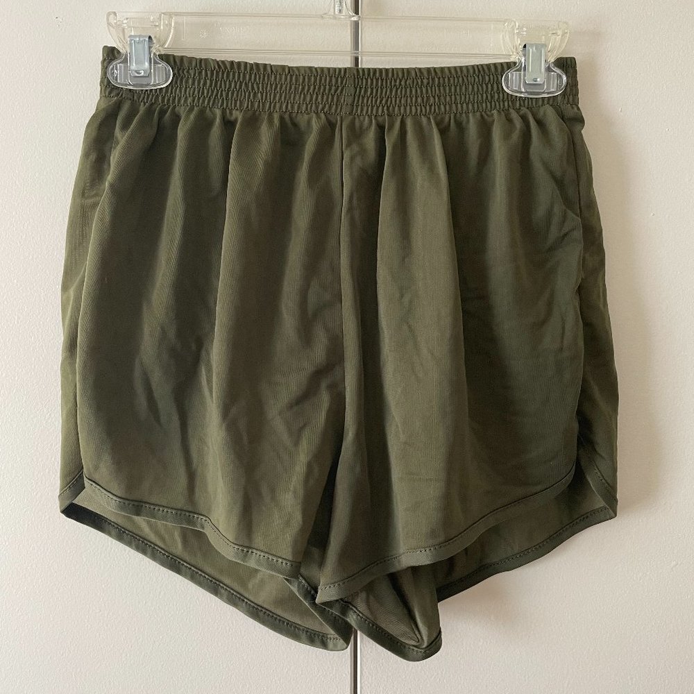 Olive Green MX3 Marine Silkies (super short athletic shorts)